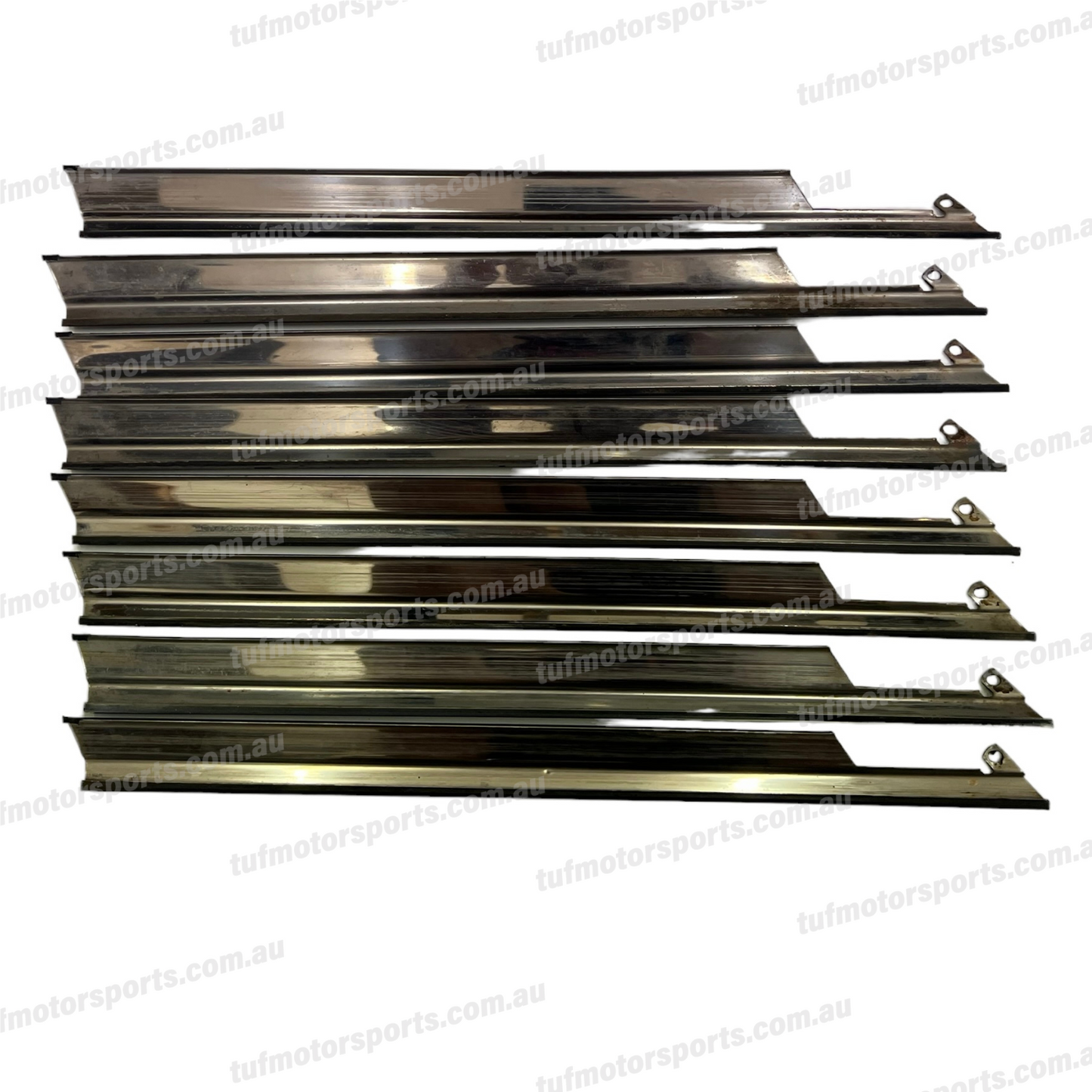 VK / VL Commodore 1/4 Glass Moulding Passenger Side Black / Chrome