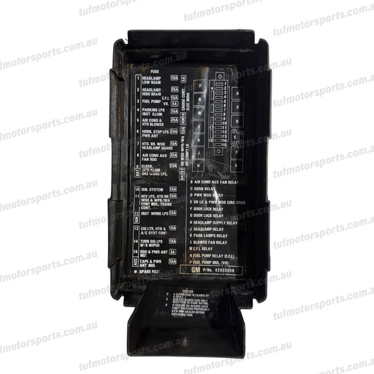 VL Commodore RB30 Fuse Box Lid GM 92030538
