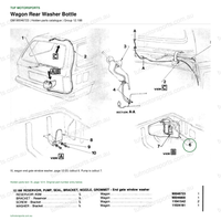 Holden VL parts catalogue, GM 90046723, Wagon Rear Washer Bottle, page 12-23, callout 6; tufmotorsports.com.au watermark.
