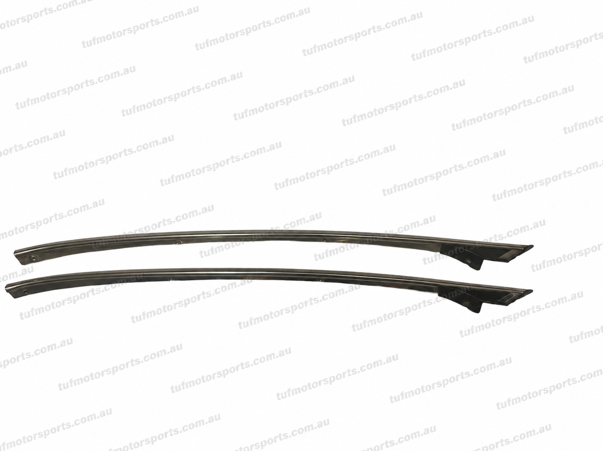 VK VL Commodore RH chrome A-pillar trim – GM 92018454 — stock photo 1